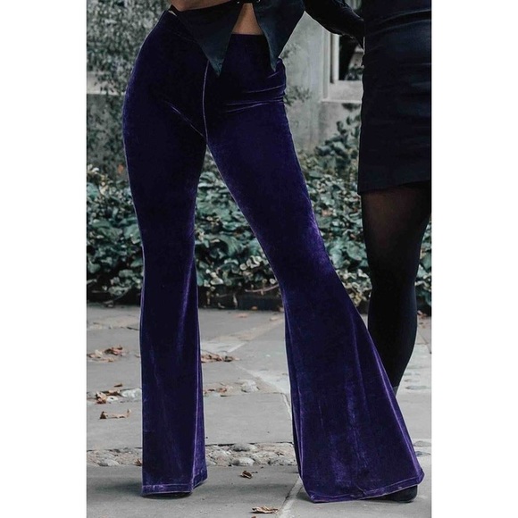 Killstar Pants - Killstar Moondance Plum Bell Bottoms